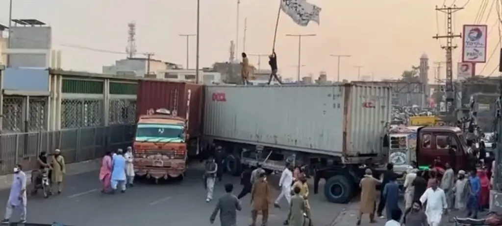 Gen z students protest in Muzaffrabad,