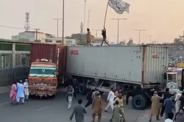 Gen z students protest in Muzaffrabad,