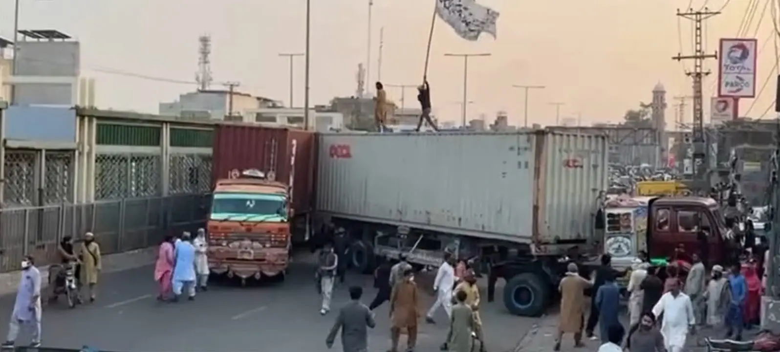 Gen z students protest in Muzaffrabad,